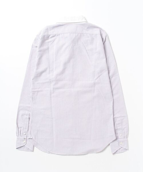 BOLZONELLA（ボルゾネッラ）の「BOLZONELLA/カラーピン付　レギュラーカラークレリックストライプシャツ（シャツ/ブラウス・メンズ・パープル・41/40/39/38/37）」の2枚目の写真