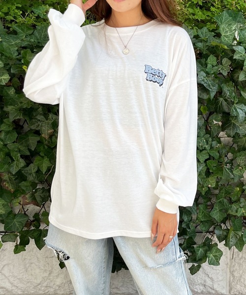 GLAMOROUS JANE(グラマラスジェーン)の「BETTYBOOPバックプリントロンT(Tシャツ/カットソー・レディース・チャコールグレー/ブラック/オフホワイト・FREE)」の5枚目の写真