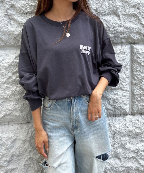 GLAMOROUS JANE(グラマラスジェーン)の「BETTYBOOPバックプリントロンT(Tシャツ/カットソー・レディース・チャコールグレー/ブラック/オフホワイト・FREE)」の20枚目の写真