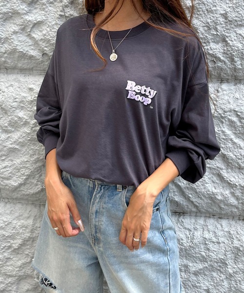 GLAMOROUS JANE(グラマラスジェーン)の「BETTYBOOPバックプリントロンT(Tシャツ/カットソー・レディース・チャコールグレー/ブラック/オフホワイト・FREE)」の22枚目の写真