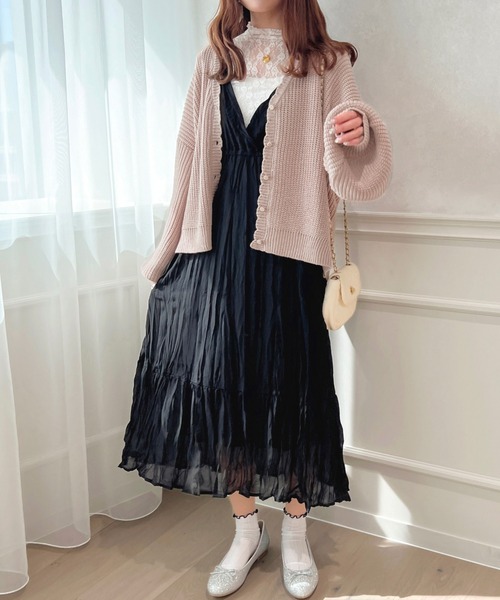 スカラップVネックカーディガン【ZOZOTOWN限定アイテム