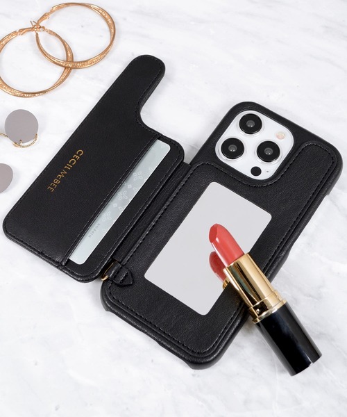 CECIL McBEE（セシルマクビー）の「iPhone15 iPhone15Pro セシルマクビー [キルティング背面ケース]（スマホケース/カバー・レディース・ネイビー/ブラック/モカ/ベージュ・iPhone 15/iPhone 15 Pro）」の8枚目の写真