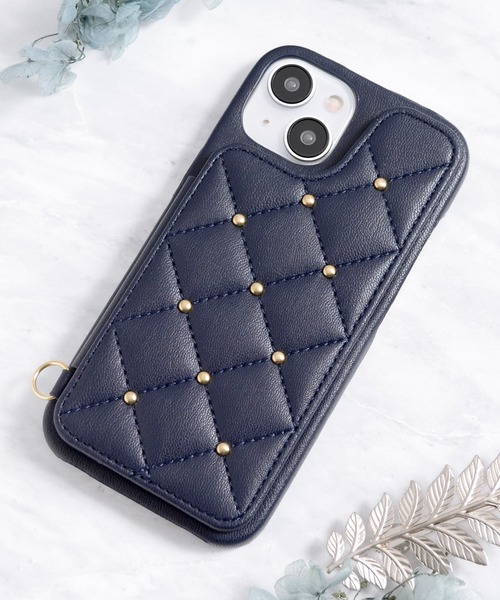 CECIL McBEE（セシルマクビー）の「iPhone15 iPhone15Pro セシルマクビー [キルティング背面ケース]（スマホケース/カバー・レディース・ネイビー/ブラック/モカ/ベージュ・iPhone 15/iPhone 15 Pro）」の14枚目の写真