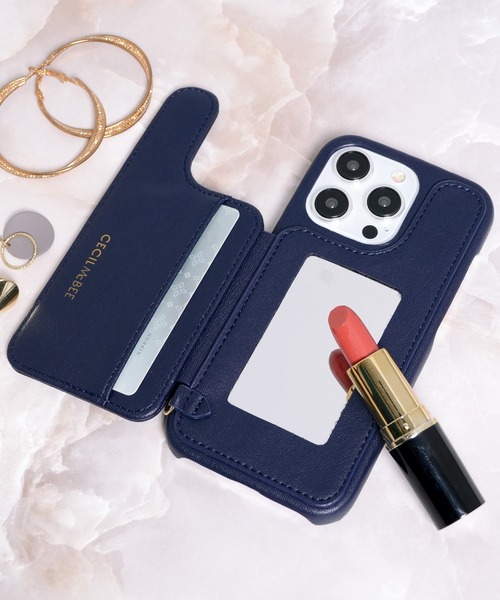 CECIL McBEE（セシルマクビー）の「iPhone15 iPhone15Pro セシルマクビー [キルティング背面ケース]（スマホケース/カバー・レディース・ネイビー/ブラック/モカ/ベージュ・iPhone 15/iPhone 15 Pro）」の17枚目の写真