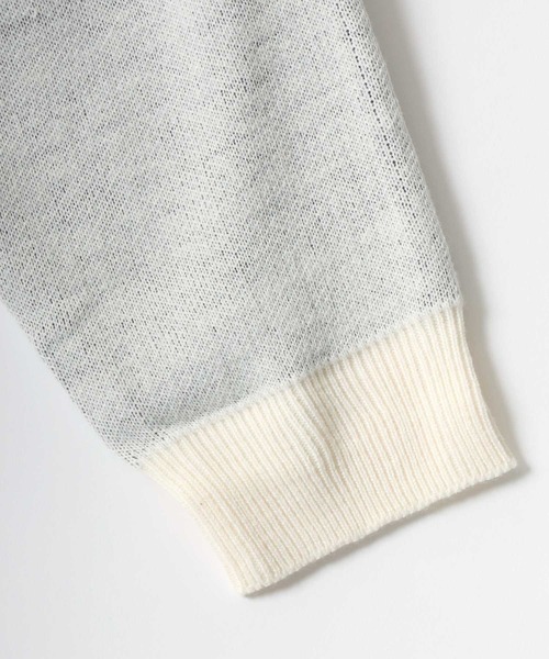 CONVERSE（コンバース）の「CONVERSE/コンバース オーバーサイズ バックプリント ロゴ ワンポイント刺繍 クルーネック ニット/長袖 トップス プルオーバー/レディース メンズ（ニット/セーター・レディース・ネイビー/ホワイト系その他/オフホワイト/ブラック系その他・M/L/LL）」の22枚目の写真