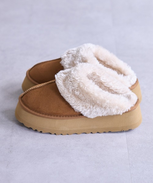 CIAOPANIC TYPY（チャオパニックティピー）の「ムートンサンダル（サンダル・レディース・ブラウン/ブラック・SMALL/MEDIUM/LARGE）」の8枚目の写真