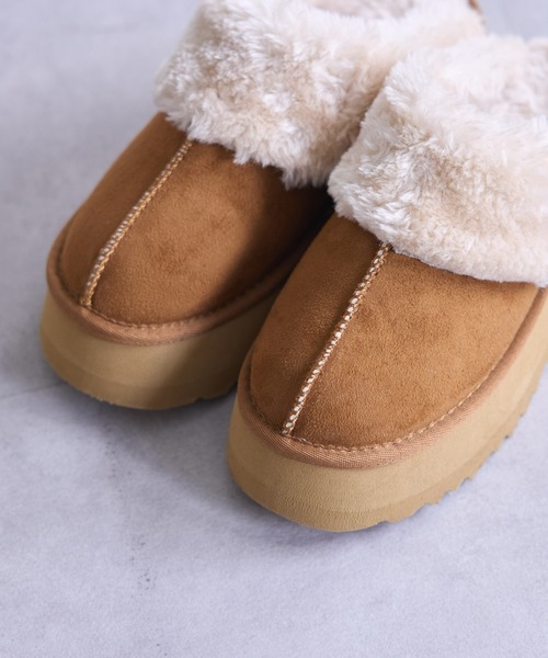 CIAOPANIC TYPY（チャオパニックティピー）の「ムートンサンダル（サンダル・レディース・ブラウン/ブラック・SMALL/MEDIUM/LARGE）」の10枚目の写真