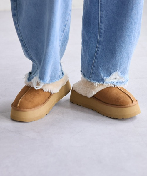 CIAOPANIC TYPY（チャオパニックティピー）の「ムートンサンダル（サンダル・レディース・ブラウン/ブラック・SMALL/MEDIUM/LARGE）」の3枚目の写真