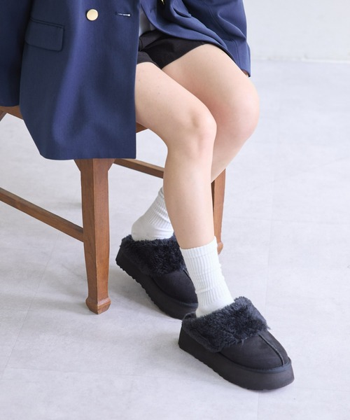 CIAOPANIC TYPY（チャオパニックティピー）の「ムートンサンダル（サンダル・レディース・ブラウン/ブラック・SMALL/MEDIUM/LARGE）」の5枚目の写真