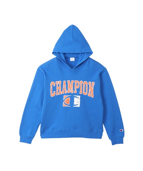 Champion（チャンピオン）の「【Champion/チャンピオン】キッズ スクールサイズ フーデッドスウェットシャツ（パーカー・キッズ・グレー/ブルー/オートミール/ブラック・150/160）」の9枚目の写真