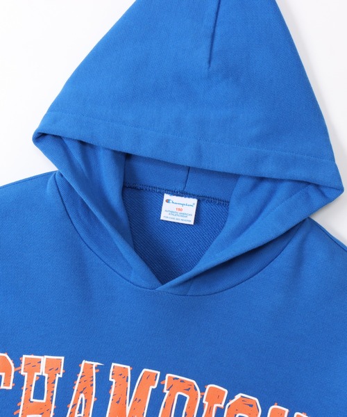 Champion（チャンピオン）の「【Champion/チャンピオン】キッズ スクールサイズ フーデッドスウェットシャツ（パーカー・キッズ・グレー/ブルー/オートミール/ブラック・150/160）」の11枚目の写真