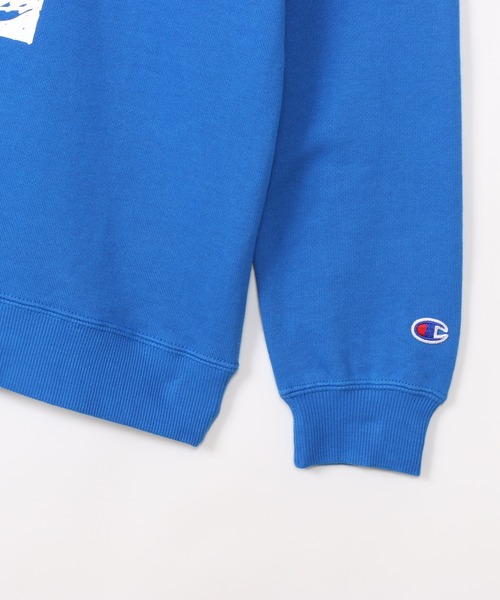 Champion（チャンピオン）の「【Champion/チャンピオン】キッズ スクールサイズ フーデッドスウェットシャツ（パーカー・キッズ・グレー/ブルー/オートミール/ブラック・150/160）」の12枚目の写真