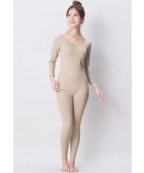 WING（ウイング）の「「綿の贅沢オーガニック」 あったかインナーボトム　足首丈（インナーウェア/肌着・レディース・ブラック/ピンク系その他/チョコ/ベージュ/ライトブラウン/サンドベージュ/グレー・LL/L/M/3L/4L）」の19枚目の写真