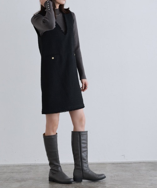 ミニ丈ジャンパースカート（ジャンパースカート）｜Pierrot（ピエロ