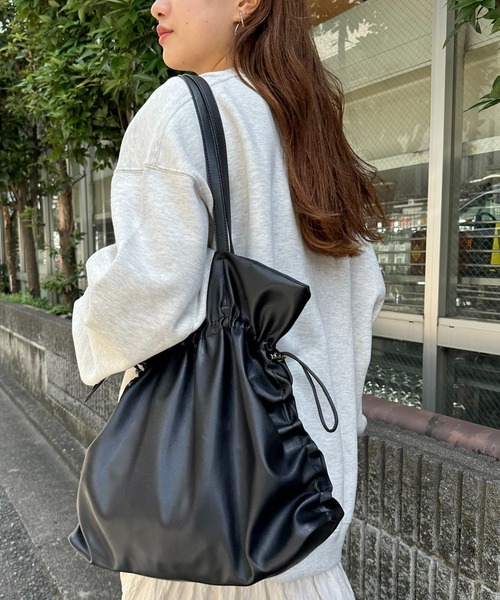 定価3万円　バックギャザーミドルコート 骨格ウェーブバックギャザーミドル丈トレンチコート（アウター