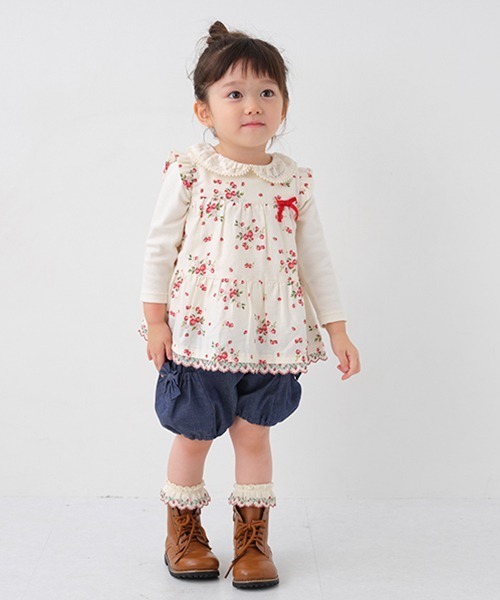 sense of wonder（センスオブワンダー）の「リボンバルーンパンツ（スウェットパンツ・キッズ・ネイビー・80ｃｍ/100cm/110cm/130cm/90cm/120cm）」の13枚目の写真