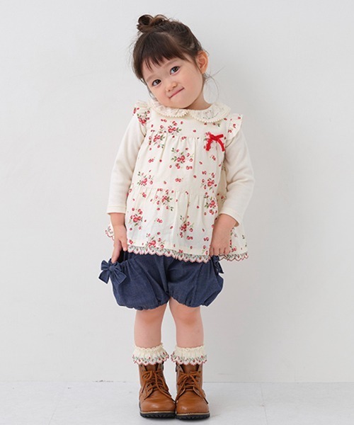 sense of wonder（センスオブワンダー）の「リボンバルーンパンツ（スウェットパンツ・キッズ・ネイビー・80ｃｍ/100cm/110cm/130cm/90cm/120cm）」の12枚目の写真