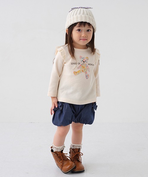 sense of wonder（センスオブワンダー）の「リボンバルーンパンツ（スウェットパンツ・キッズ・ネイビー・80ｃｍ/100cm/110cm/130cm/90cm/120cm）」の16枚目の写真