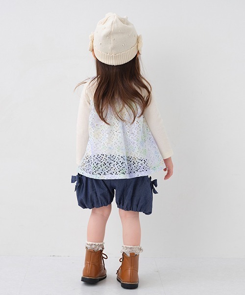 sense of wonder（センスオブワンダー）の「リボンバルーンパンツ（スウェットパンツ・キッズ・ネイビー・80ｃｍ/100cm/110cm/130cm/90cm/120cm）」の20枚目の写真