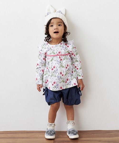 sense of wonder（センスオブワンダー）の「リボンバルーンパンツ（スウェットパンツ・キッズ・ネイビー・80ｃｍ/100cm/110cm/130cm/90cm/120cm）」の22枚目の写真