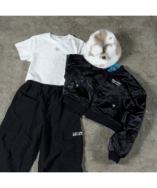 algy(アルジー)の「【sasyaコラボ】リバーシブルタンタケブルゾン(ブルゾン・キッズ・ベージュ/ブラック・XX-SMALL/MEDIUM/SMALL/X-SMALL)」の18枚目の写真