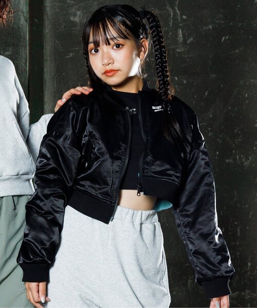 algy(アルジー)の「【sasyaコラボ】リバーシブルタンタケブルゾン(ブルゾン・キッズ・ベージュ/ブラック・XX-SMALL/MEDIUM/SMALL/X-SMALL)」の3枚目の写真