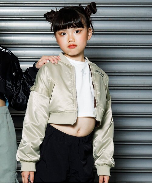 algy(アルジー)の「【sasyaコラボ】リバーシブルタンタケブルゾン(ブルゾン・キッズ・ベージュ/ブラック・XX-SMALL/MEDIUM/SMALL/X-SMALL)」の4枚目の写真