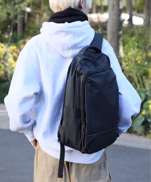 MAISON CLUB（メゾンクラブ）の「【MAISON CLUB】シンプルバックパック リュックサック KNF026（バックパック/リュック・メンズ・ブラック・FREE）」の5枚目の写真