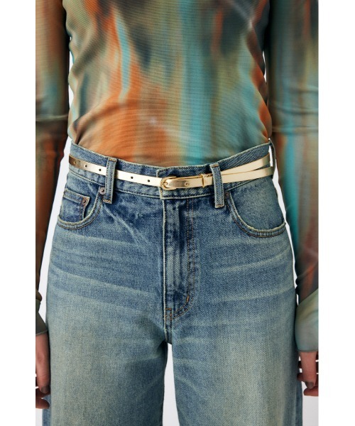 MOUSSY(マウジー)の「RING THIN ベルト(ベルト・レディース・シルバー/ブラック/ゴールド・FREE)」の9枚目の写真