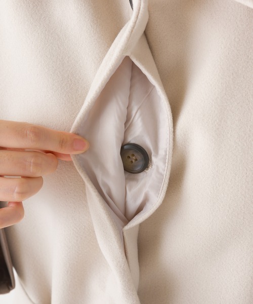 OMNES（オムネス）の「ニットモッサマルチウェイケープコート（その他アウター・レディース・ブラウン/チャコールグレー/アイボリー/グレー/ブラック・FREE）」の11枚目の写真