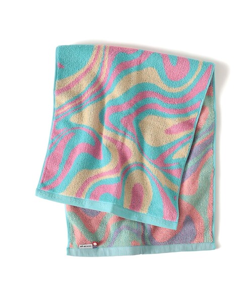 bpr BEAMS（ビーピーアール ビームス ）の「bPr BEAMS / マーブル フェイスタオル（タオル・メンズ・ピンク/グレー/グリーン・ONE SIZE）」の4枚目の写真