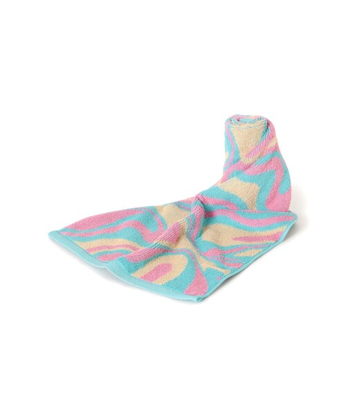 bpr BEAMS（ビーピーアール ビームス ）の「bPr BEAMS / マーブル フェイスタオル（タオル・メンズ・ピンク/グレー/グリーン・ONE SIZE）」の5枚目の写真