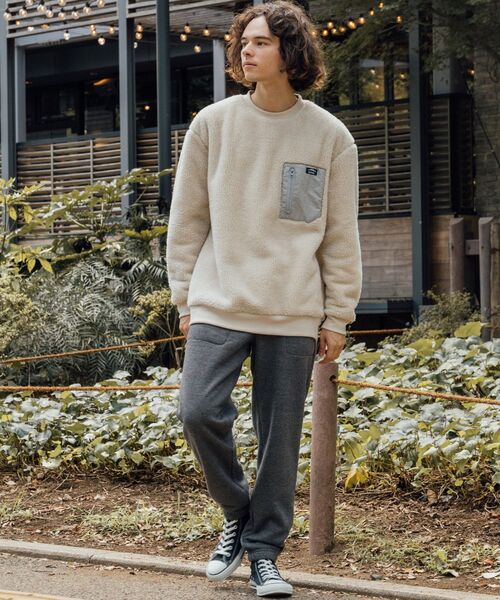 OUTDOOR PRODUCTS（アウトドアプロダクツ）の「【OUTDOOR PRODUCTS/アウトドアプロダクツ】　裏ボアスウェットパンツ（スウェットパンツ・メンズ・杢グレー/チャコールグレー/ブラック・SMALL/MEDIUM/LARGE/X-LARGE）」の4枚目の写真