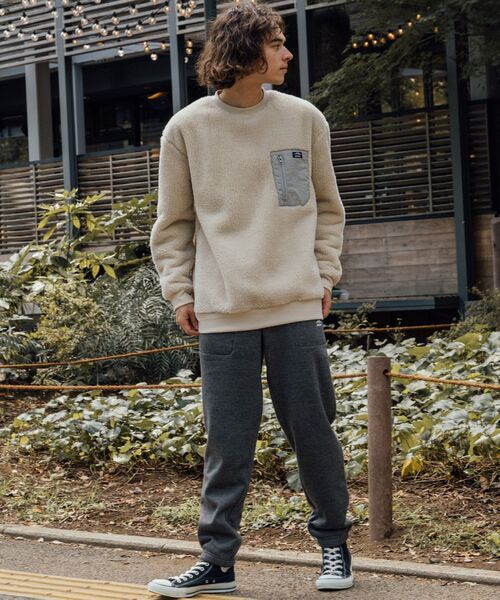 OUTDOOR PRODUCTS（アウトドアプロダクツ）の「【OUTDOOR PRODUCTS/アウトドアプロダクツ】　裏ボアスウェットパンツ（スウェットパンツ・メンズ・杢グレー/チャコールグレー/ブラック・SMALL/MEDIUM/LARGE/X-LARGE）」の5枚目の写真