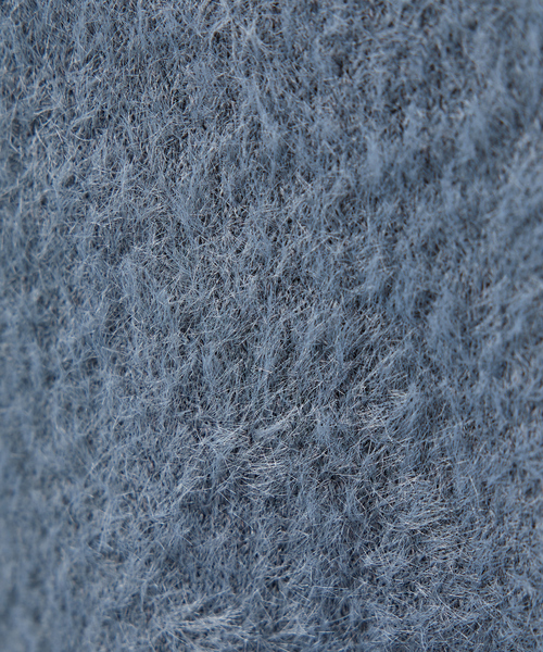 AH ABAHOUSE(エーエイチアバハウス)の「【AH ABAHOUSE】シャギー ニット プルオーバー【ユニセックス】(ニット/セーター・メンズ・グリーン/ブラック/グレー・46/48)」の9枚目の写真