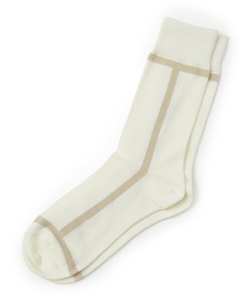 tk.TAKEO KIKUCHI（ティーケータケオキクチ）の「アソートラインソックス（ソックス/靴下・メンズ・ブラック/オフホワイト/アイボリー/ブルー系その他/ベージュ系その他2/ブルー系その他6/ホワイト系/ホワイト系5/ブラック系/ブラック系2/アイボリー系2/ダークグリーン系4/モスグリーン系4/ワイン系1・00）」の4枚目の写真