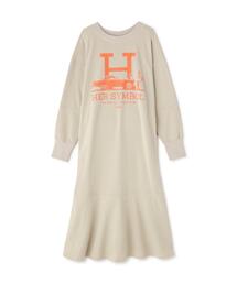 Kare/ME（カーミー）の「Kare/ME（カーミー）別注 H MMオレンジプリントワンピース（ワンピース）」