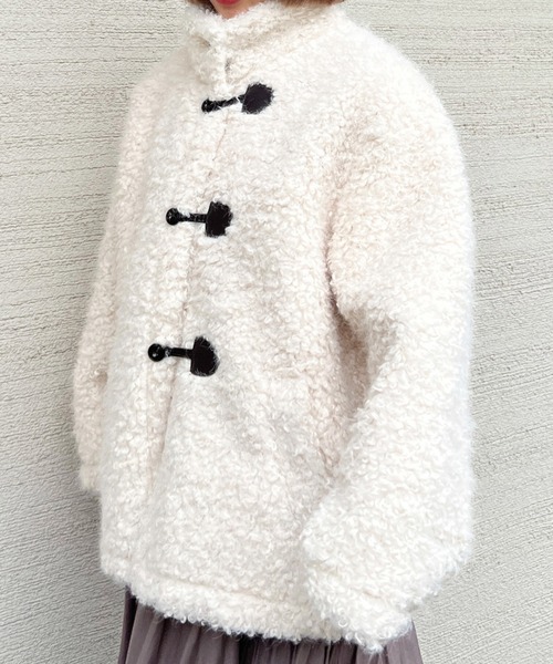 Olu.（オルドット）の「スタンドネックプードルコート（ダッフルコート