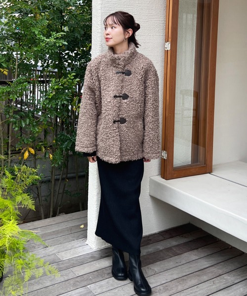 Olu.（オルドット）の「スタンドネックプードルコート（ダッフルコート