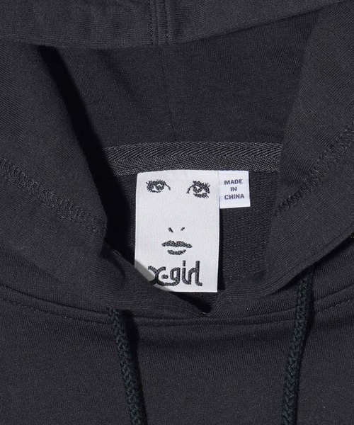 X-girl（エックスガール）の「CORSET SWEAT HOODIE（パーカー・レディース・ホワイト/ブラック・S/M）」の5枚目の写真