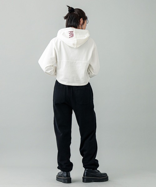 X-girl(エックスガール)の「CORSET SWEAT HOODIE(パーカー・レディース・ホワイト/ブラック・S/M)」の22枚目の写真