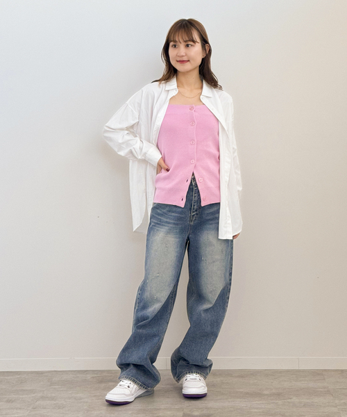 JOINT WORKS（ジョイントワークス）の「ニットベアトップ（ニット/セーター・レディース・グレー/ブラック/ピンク・FREE）」の18枚目の写真