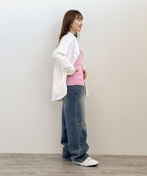 JOINT WORKS（ジョイントワークス）の「ニットベアトップ（ニット/セーター・レディース・グレー/ブラック/ピンク・FREE）」の19枚目の写真