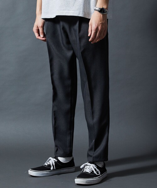 FREAK'S STORE（フリークスストア）の「限定展開 スタプレツイル スリムテーパード イージースラックス（スラックス・メンズ・ブラック/ネイビー/グレー・SMALL/MEDIUM/LARGE）」の11枚目の写真