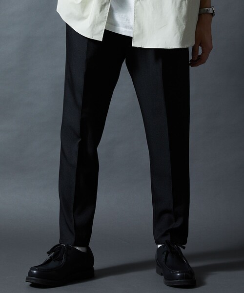 FREAK'S STORE（フリークスストア）の「限定展開 スタプレツイル スリムテーパード イージースラックス（スラックス・メンズ・ブラック/ネイビー/グレー・SMALL/MEDIUM/LARGE）」の16枚目の写真