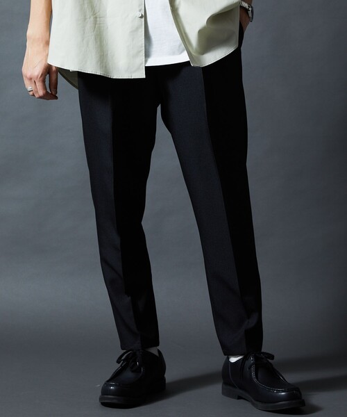 FREAK'S STORE（フリークスストア）の「限定展開 スタプレツイル スリムテーパード イージースラックス（スラックス・メンズ・ブラック/ネイビー/グレー・SMALL/MEDIUM/LARGE）」の7枚目の写真