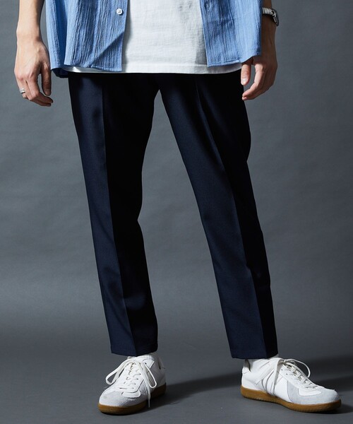 FREAK'S STORE（フリークスストア）の「限定展開 スタプレツイル スリムテーパード イージースラックス（スラックス・メンズ・ブラック/ネイビー/グレー・SMALL/MEDIUM/LARGE）」の21枚目の写真
