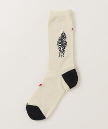 BOHEMIANS（ボヘミアンズ）の「BOHEMIANS / ボヘミアンズ LOVE ZEBRA SOCKS ソックス　ウィメンズ（ソックス/靴下）」