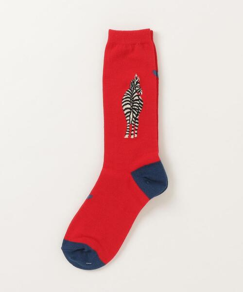 BOHEMIANS（ボヘミアンズ）の「BOHEMIANS / ボヘミアンズ LOVE ZEBRA SOCKS ソックス　ウィメンズ（ソックス/靴下・レディース・ブラック/レッド/ナチュラル/ブルー・F）」の8枚目の写真