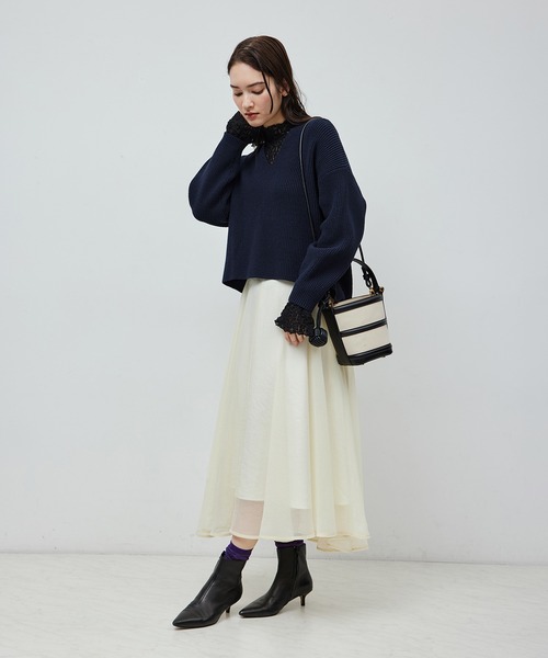 ROPE'（ロペ）の「Anna Canvas Bag （アンナ キャンバス バッグ）【ポーチ付き】【メディア掲載】（ハンドバッグ・レディース・ホワイト/ブラック・FREE）」の9枚目の写真